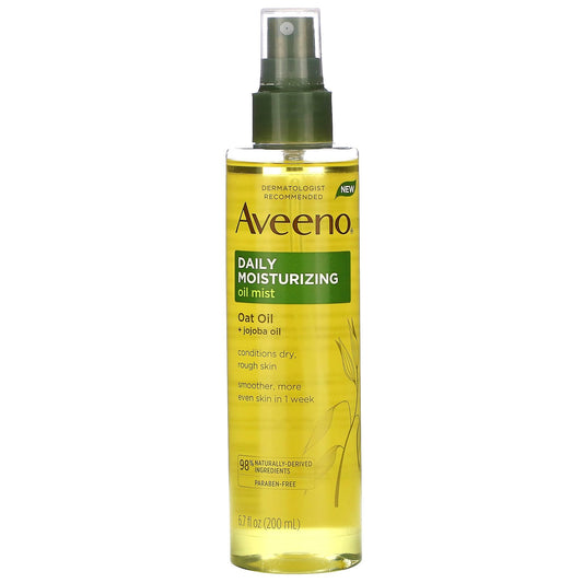 Aveeno, Daily Moisturizing Oil Mist, Oat Oil + Jojoba Oil