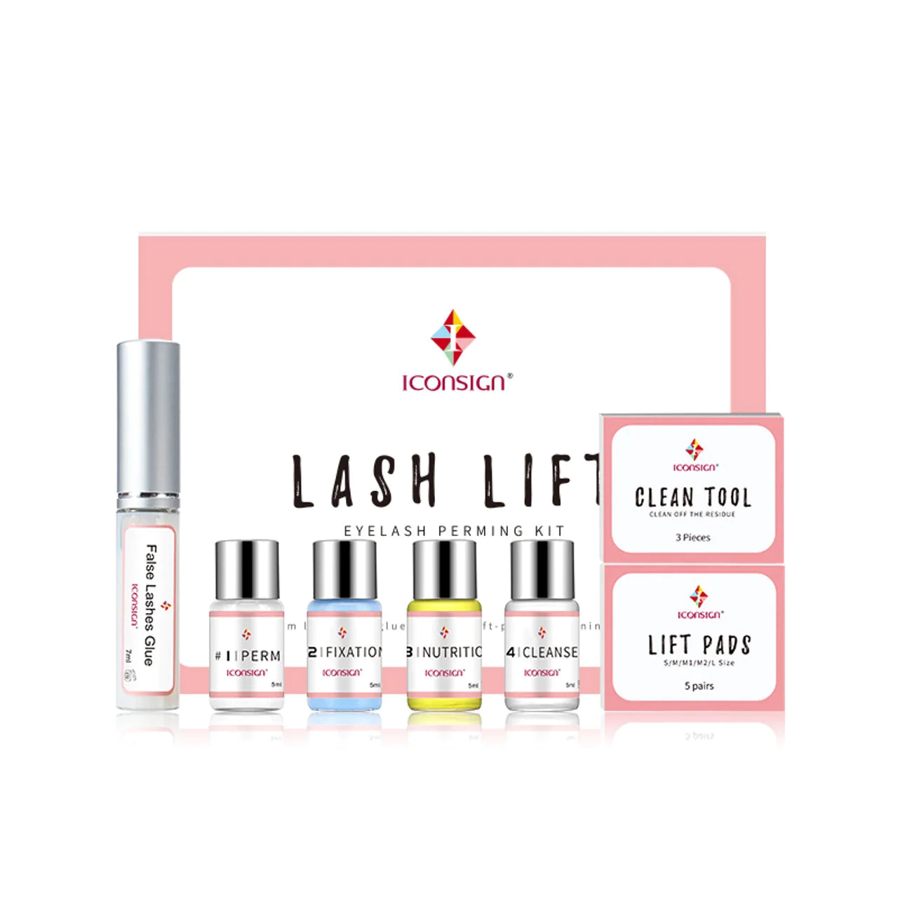 مجموعة رفع الرموش والحواجب شبه الدائمة lash lift