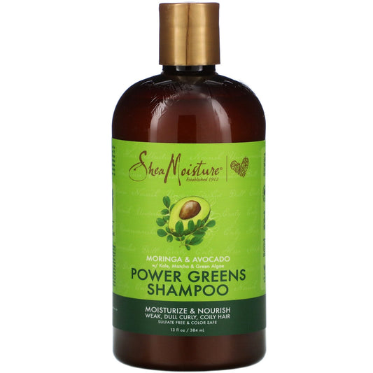 SHEA MOISTURE MORINGA & AVOCADO POWER GREENS SHAMPOO